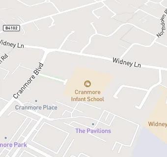 map for Cranmore Infant School