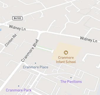 map for Cranmore Infant School