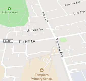 map for Templars Infant School