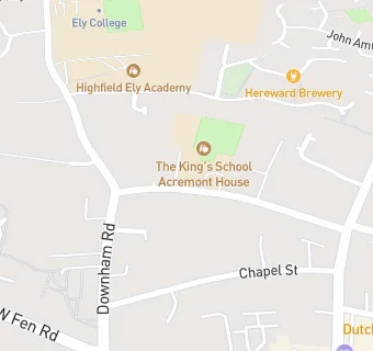 map for Acremont House Kings School Ely