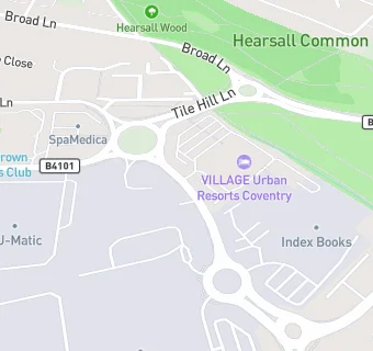 map for Village Hotel Coventry