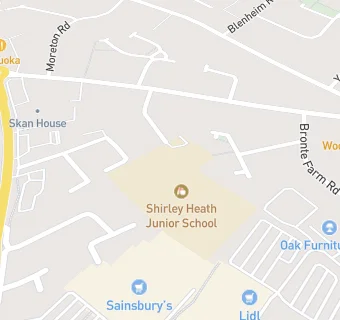 map for Shirley Heath Junior School