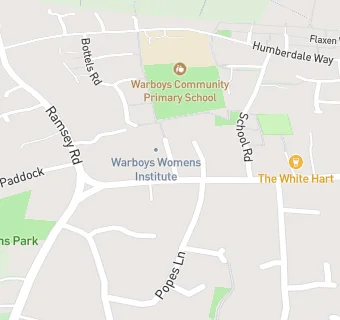 map for Warboys Post Office