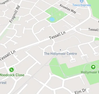 map for Hollymoor Tower Dental Surgery