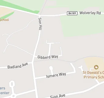 map for Kidderminster, Sion Hill Middle School