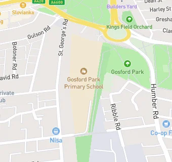 map for Gosford Park Primary School