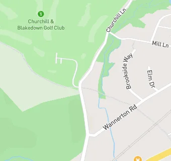 map for Churchill & Blakedown Golf Club