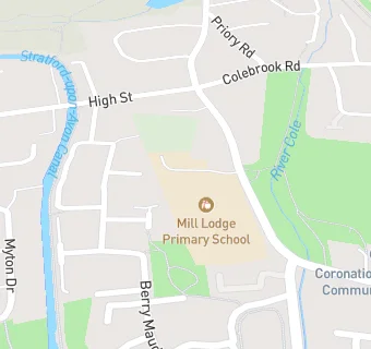 map for Mill Lodge Primary School