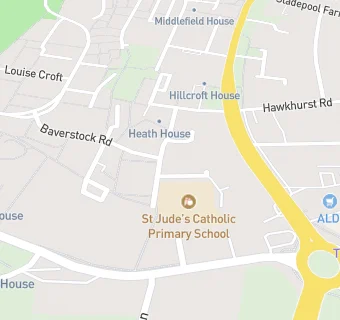 map for St Jude's Catholic Primary School