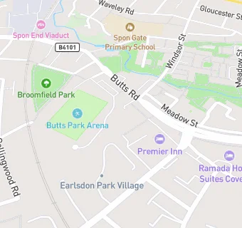 map for Premier Inn - City Centre (South)