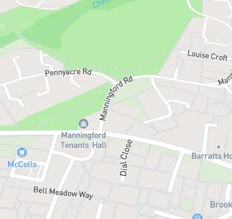 map for Manningford Community Lunches