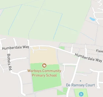 map for Warboys Primary Academy