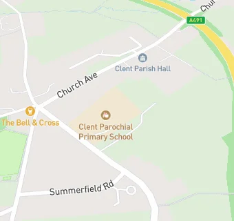 map for Clent Parochial Primary School