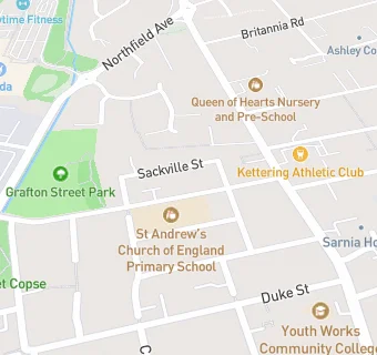 map for St Andrew's Church of England Primary School