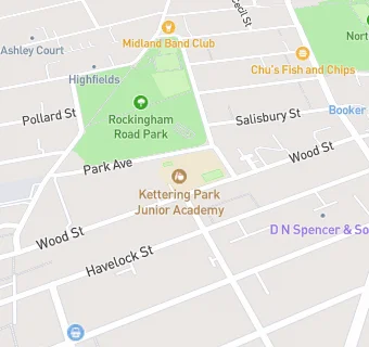 map for Kettering Park Junior Academy