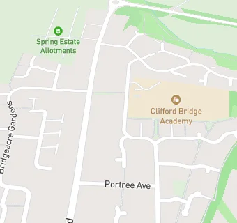 map for Atalian Servest at Clifford Bridge