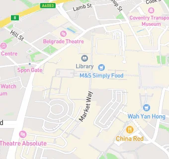 map for 40Cha Taiwanese Bubble Tea-Coventry