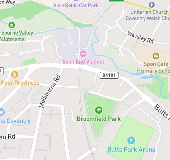 map for Broomfield Park Medical Centre