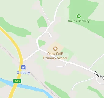 map for Onny CofE (A) Primary School