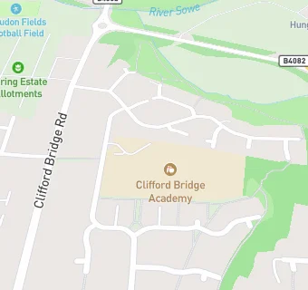 map for Clifford Bridge Primary School