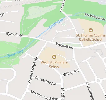 map for Wychall Primary School