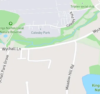 map for Wychall Lane Children's Home