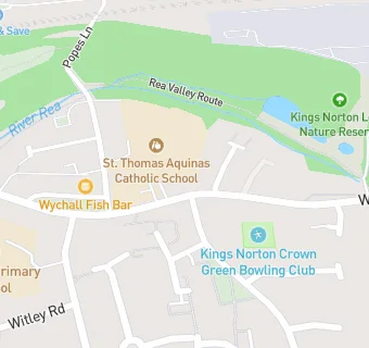 map for St Thomas Aquinas R C Grammar School