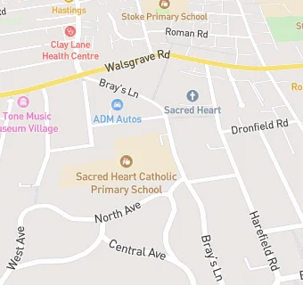 map for Sacred Heart Catholic Primary School