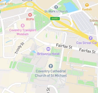 map for Britannia Coventry Hotel