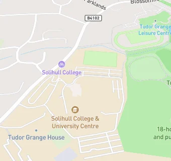 map for Solihull College & University Centre