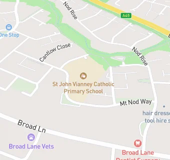 map for St John Vianney Catholic Primary School