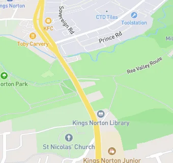 map for Kings Norton Library