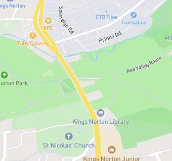 map for Kings Norton Primary School