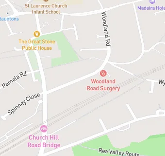 map for Woodland Road Surgery