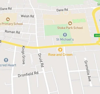 map for Rose & Crown