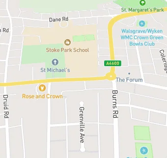 map for Walsgrave Pharmacy