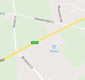 map for Webbs West Hagley