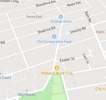 map for Midland Band Club