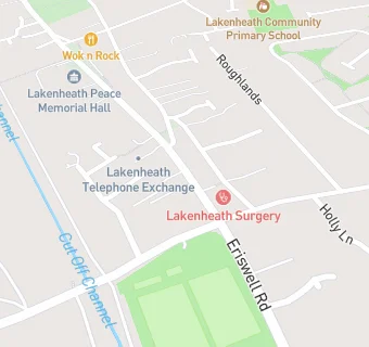 map for Lakenheath Surgery