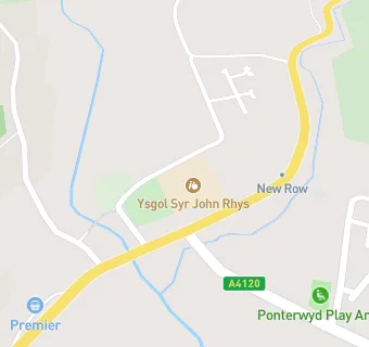 map for Ysgol Syr John Rhys