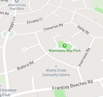 map for Allens Cross Community Centre