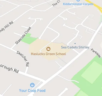 map for Haslucks Green School