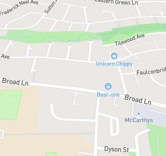 map for Broad Lane Off Licence