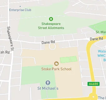 map for Stoke Park School