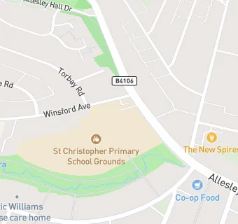 map for St Christopher Primary School