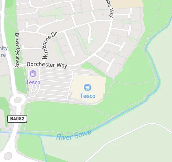 map for Tesco Supermarket