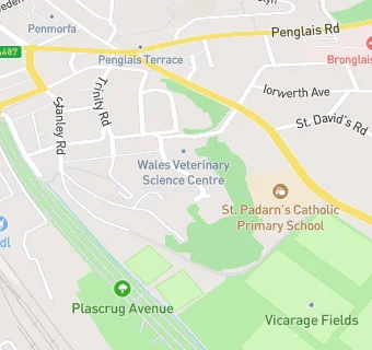 map for PLAS CRUG BOWLING CLUB