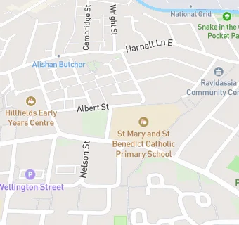 map for St Benedict's Catholic Primary School