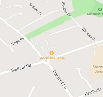 map for Sharmans Cross