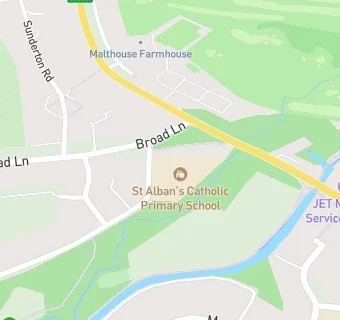 map for St Alban's Catholic Primary School